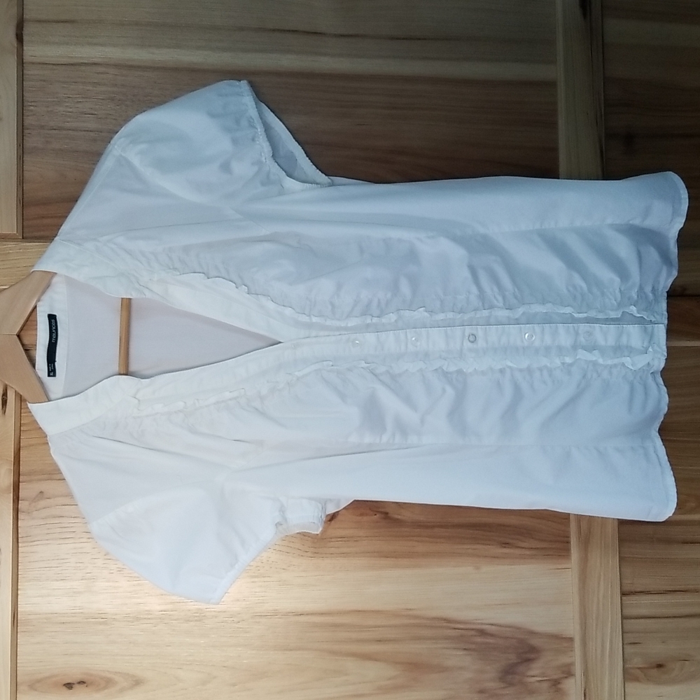 Maurices Ruffled Button Down Top - Size XL